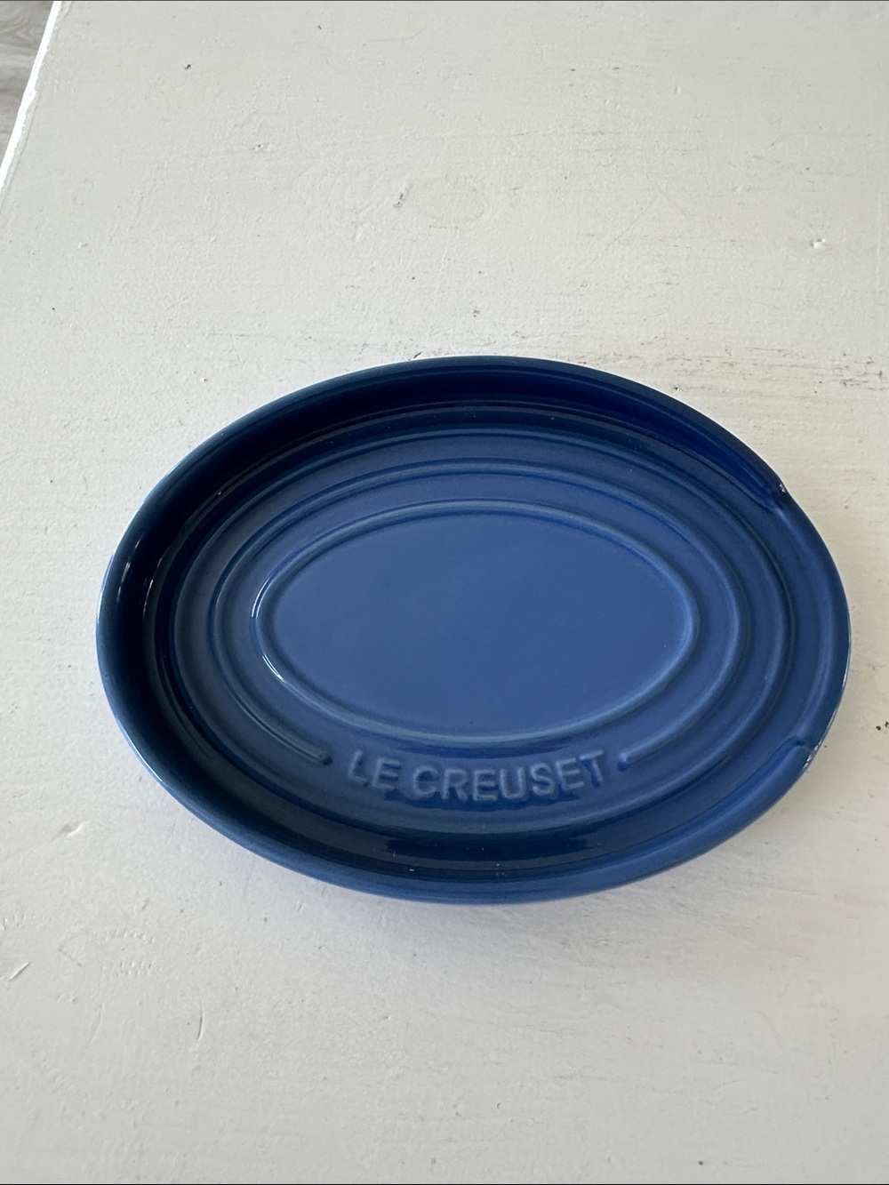 Le Creuset Cobalt Spoon Rest NWT